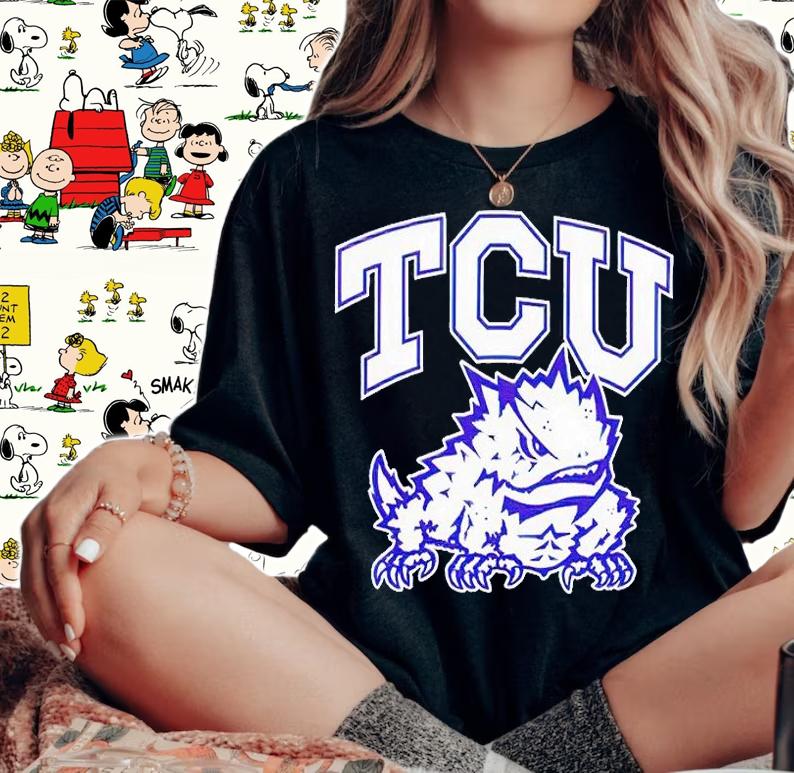 TCU Horned Frogs logo T-shirt t-shirt woman shirt