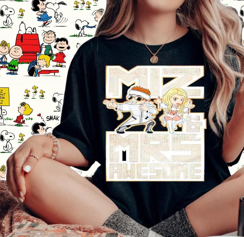 The Miz And Maryse Miz And Mrs. Awesome Shirt t-shirt woman shirt