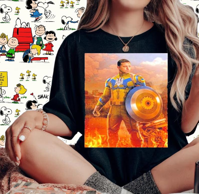 Captain Volodymyr Zelensky Ukraine Shirt t-shirt woman shirt