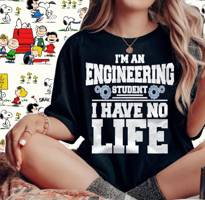 Cool Engineer Art For Men Women Engineering Student Shirt t-shirt