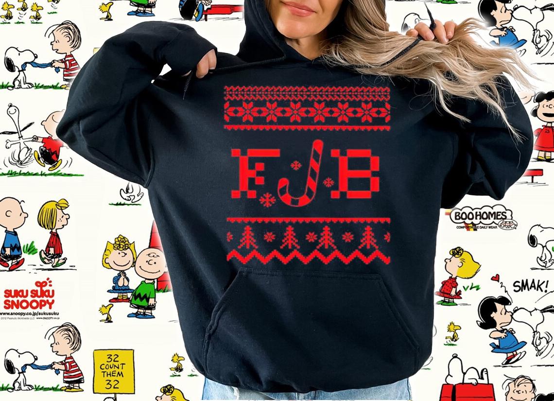 FJB Candy Let's Go Brandon Ugly Christmas Shirt t-shirt hoodie
