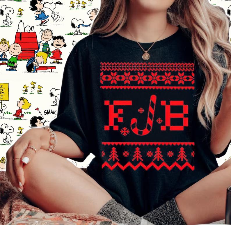 FJB Candy Let's Go Brandon Ugly Christmas Shirt t-shirt woman shirt