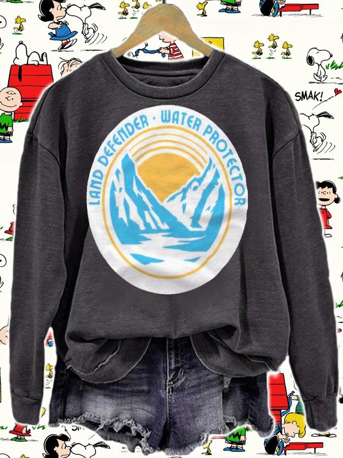 Land defender water protector logo T-shirt t-shirt