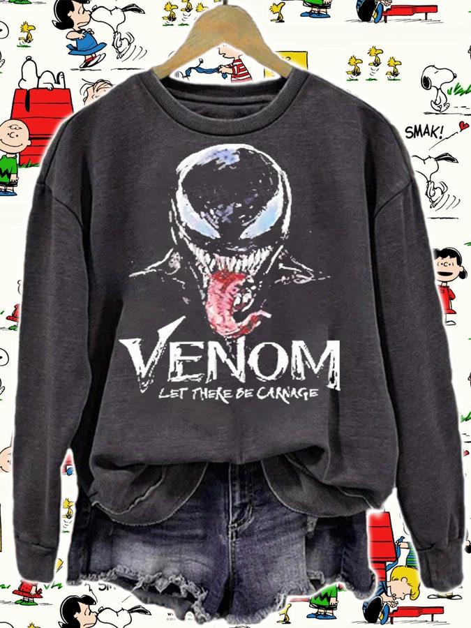 Marvel Venom Let There Be Carnage Spiderman Movie Water Color Art T-Shirt t-shirt