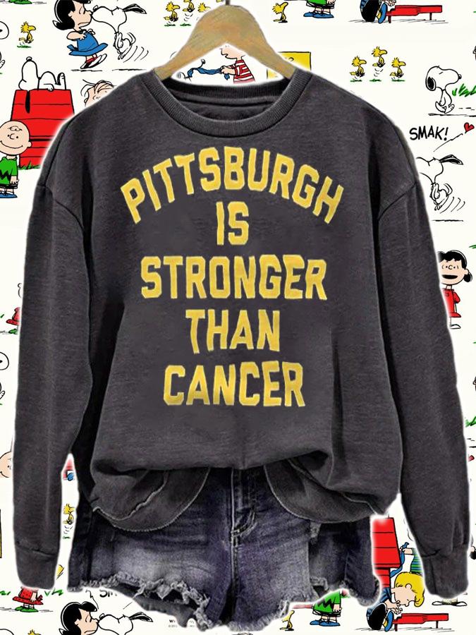 Pittsburgh is stronger than cancer T-shirt t-shirt