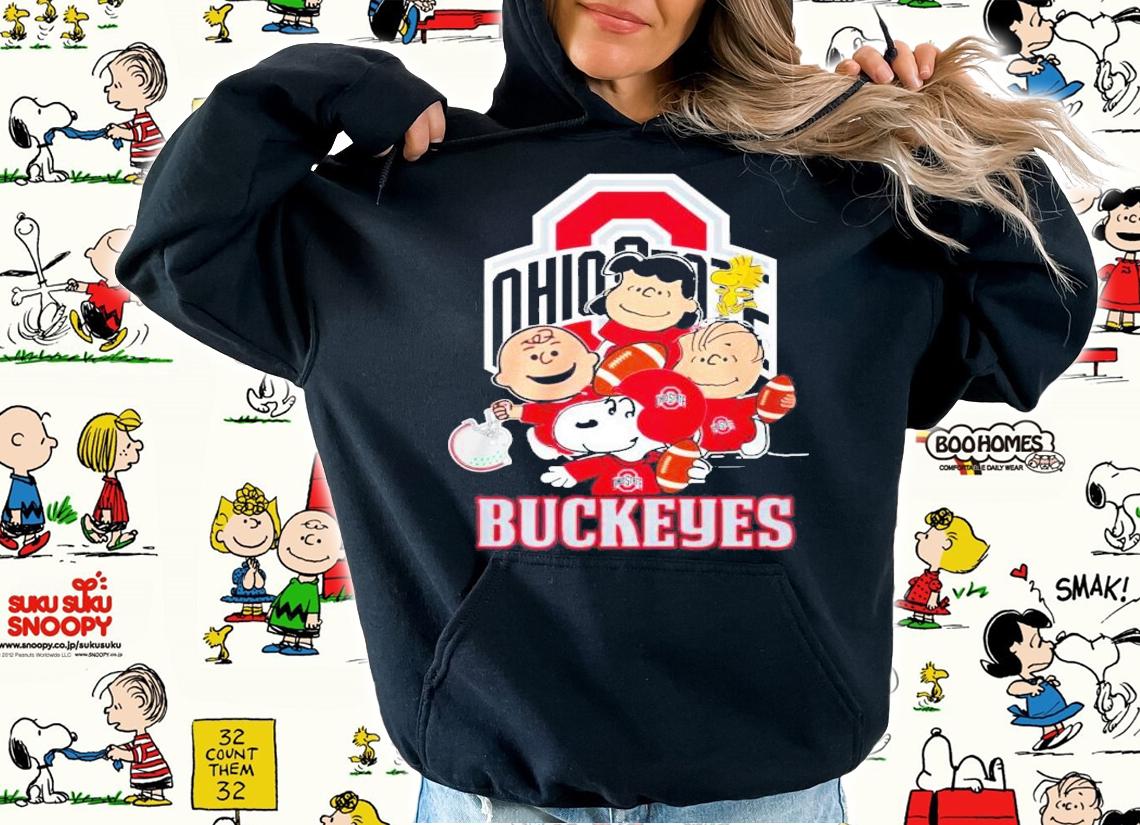 Snoopy And Charlie Brown Ohio State Buckeyes Shirt t-shirt