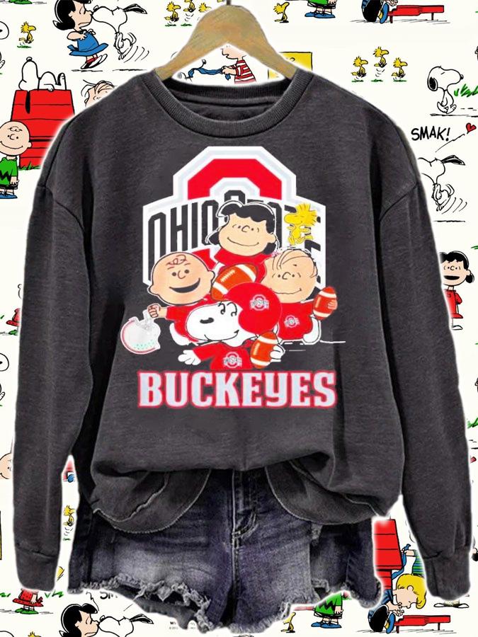 Snoopy And Charlie Brown Ohio State Buckeyes Shirt t-shirt
