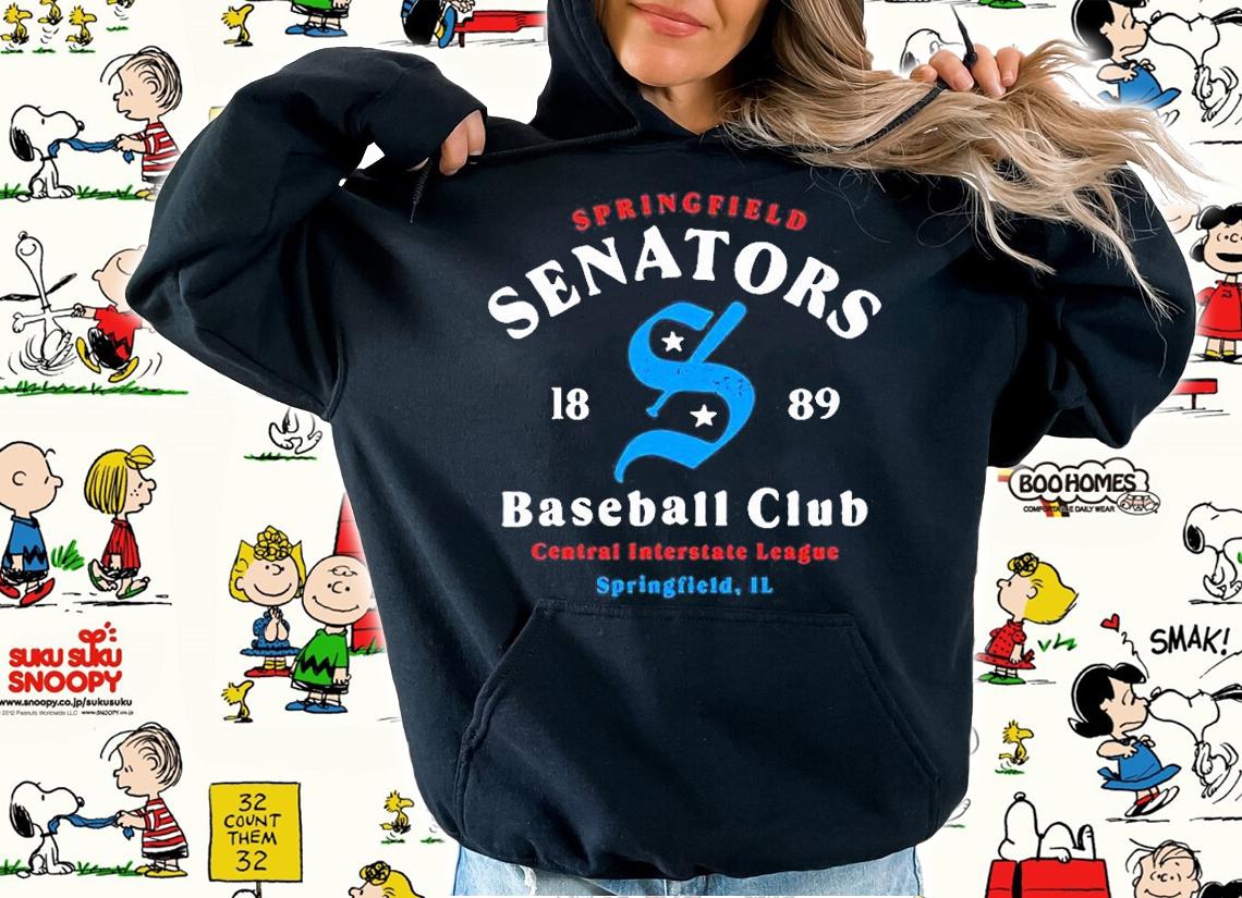 Springfield Senators Illinois Vintage Minor League Baseball T-Shirt t-shirt hoodie