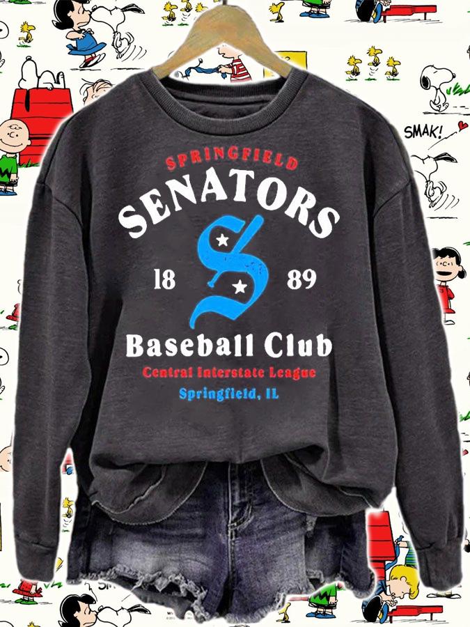 Springfield Senators Illinois Vintage Minor League Baseball T-Shirt t-shirt sweatshirt