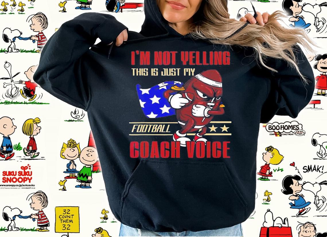This Just My Football Coach Voice Sport Football T-Shirt t-shirt hoodie