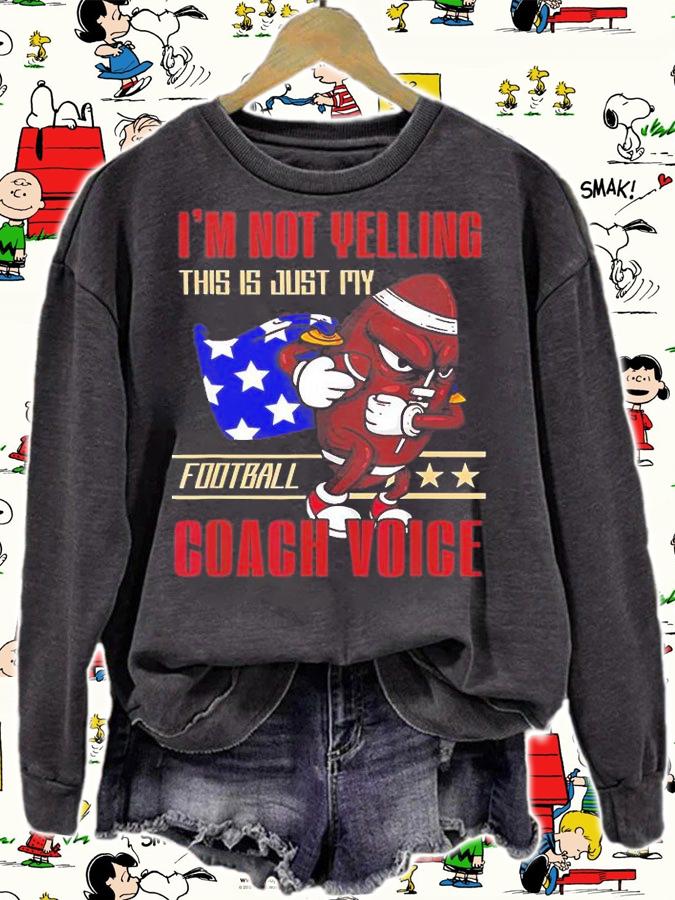 This Just My Football Coach Voice Sport Football T-Shirt t-shirt sweatshirt