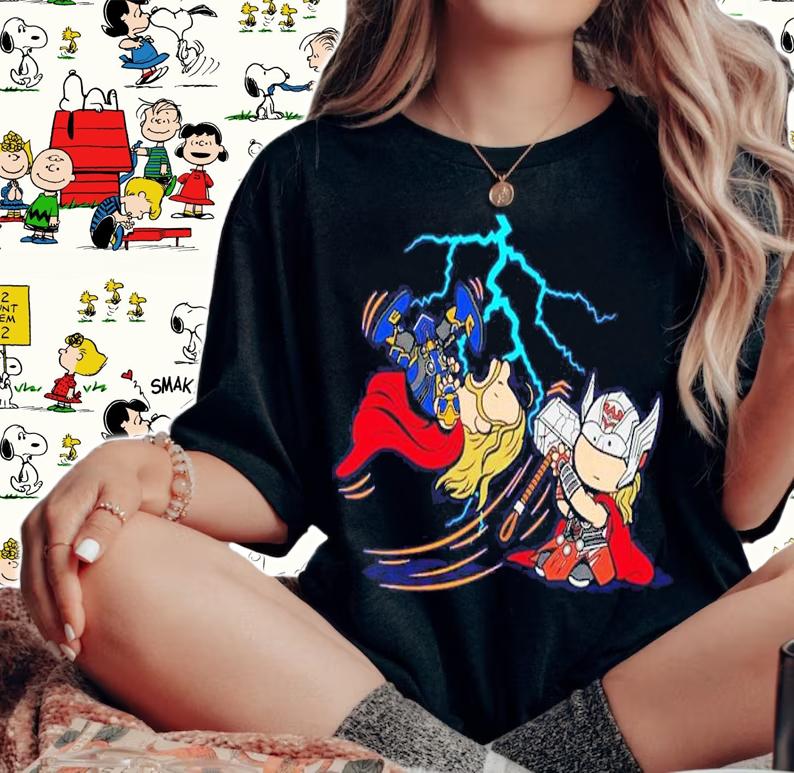 Thor Love and Peanuts Shirt t-shirt woman shirt