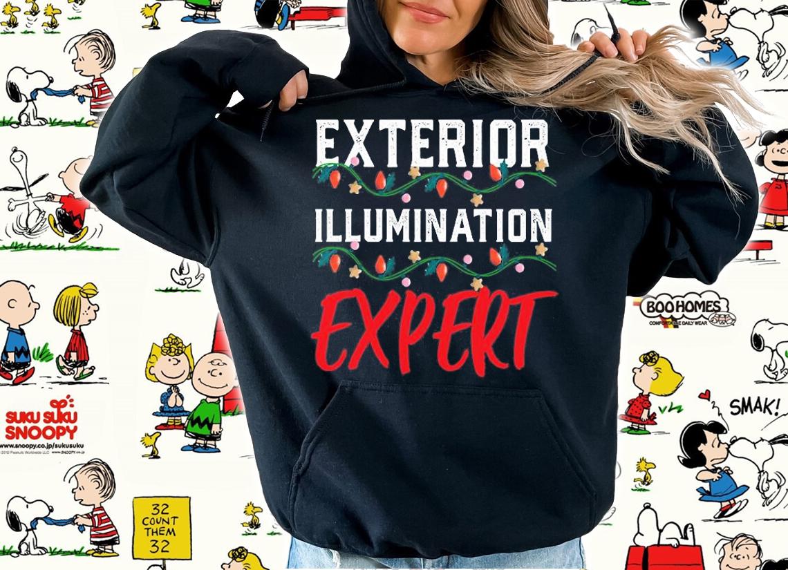 Funny Christmas Pun Holiday Cheer Illumination Expert T-Shirt t-shirt
