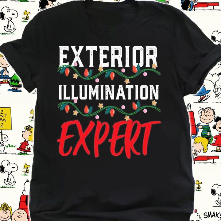 Funny Christmas Pun Holiday Cheer Illumination Expert T-Shirt t-shirt