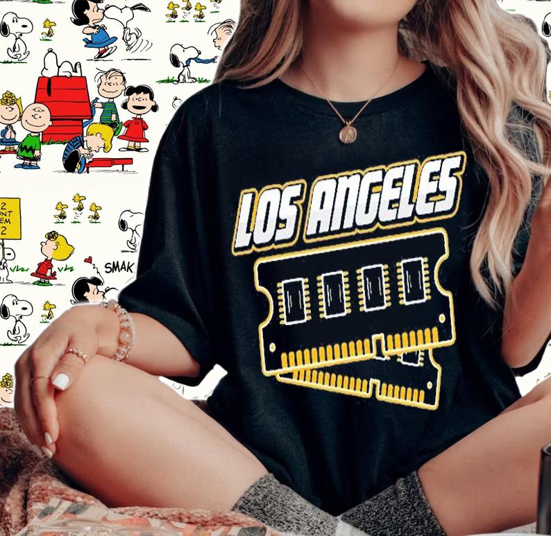 Los Angeles Computer Ram Football T-Shirt t-shirt