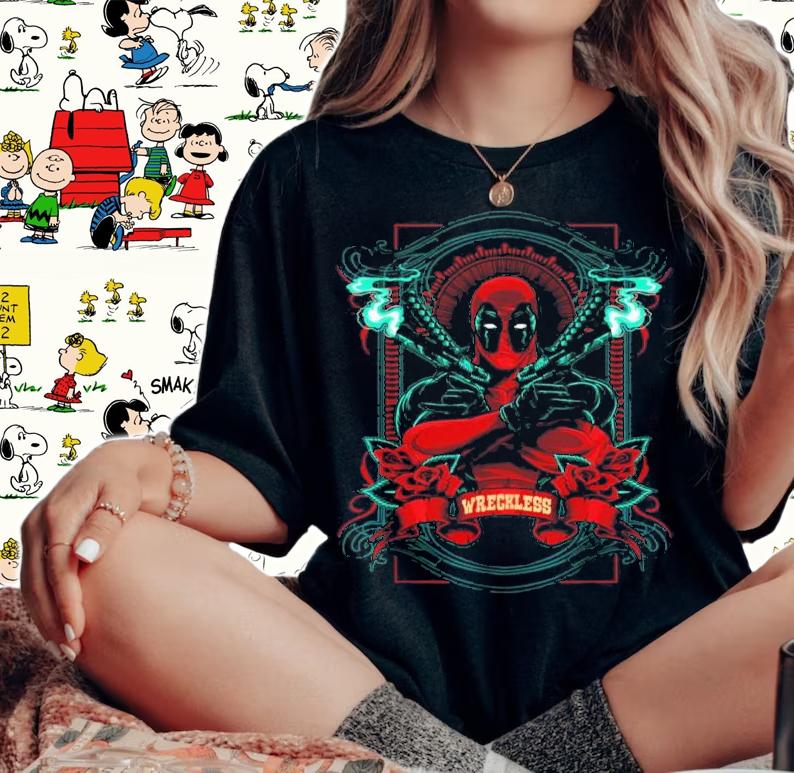 Marvel Deadpool Wreckless Portrait Shirt t-shirt