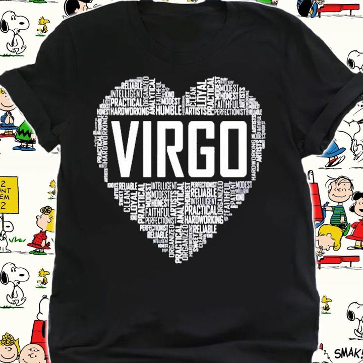 Virgo Zodiac Traits Horoscope Astrology Sign Gift Heart T-Shirt t-shirt shirt