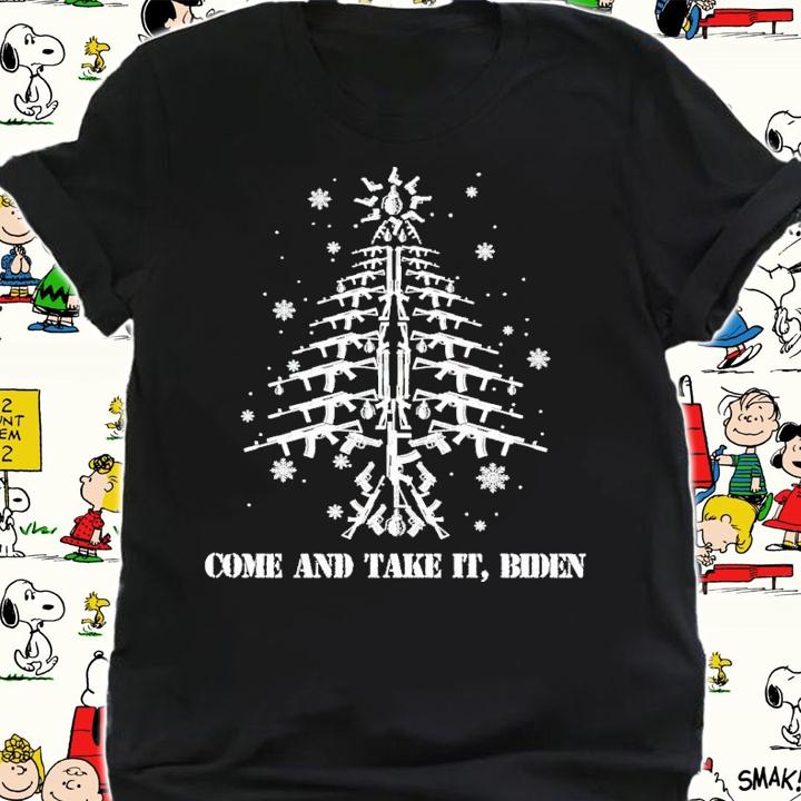 Come And Take It Biden Gun Tree Christmas Shirt t-shirt shirt