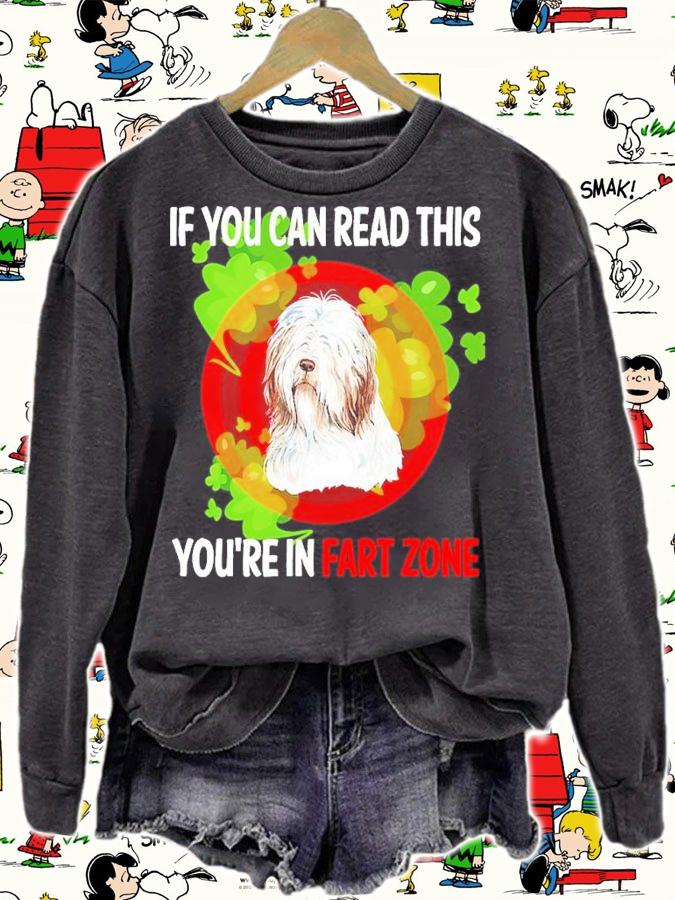 If you can read this you're fart zone shirt t-shirt