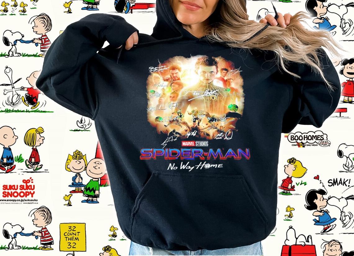 Marvel Studios Spider-Man No Way Home Signatures Shirt t-shirt hoodie