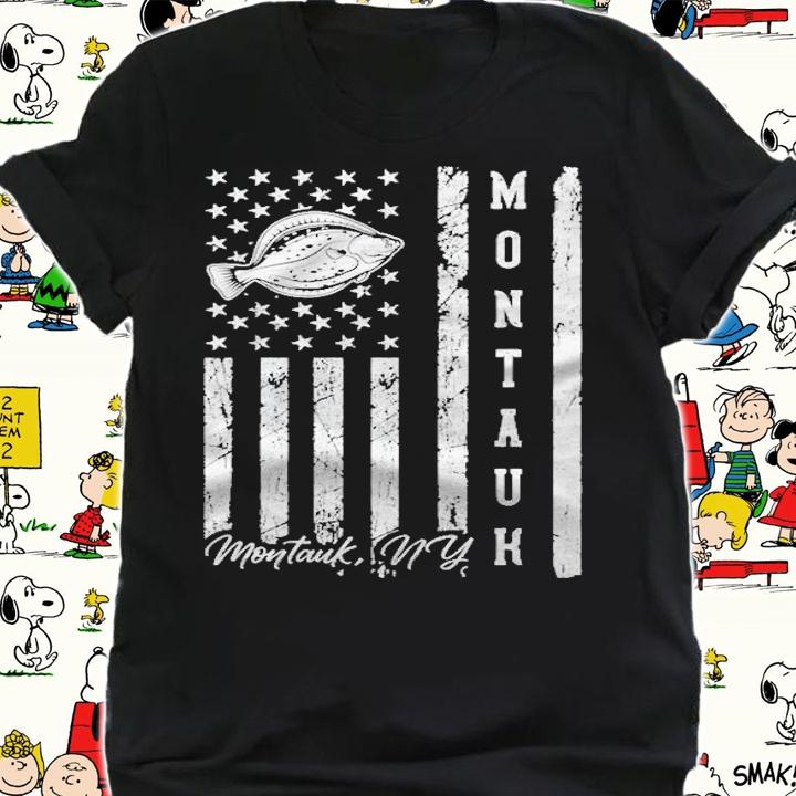 Montauk Ny For Fluke Fishing Fishermen T-shirt t-shirt