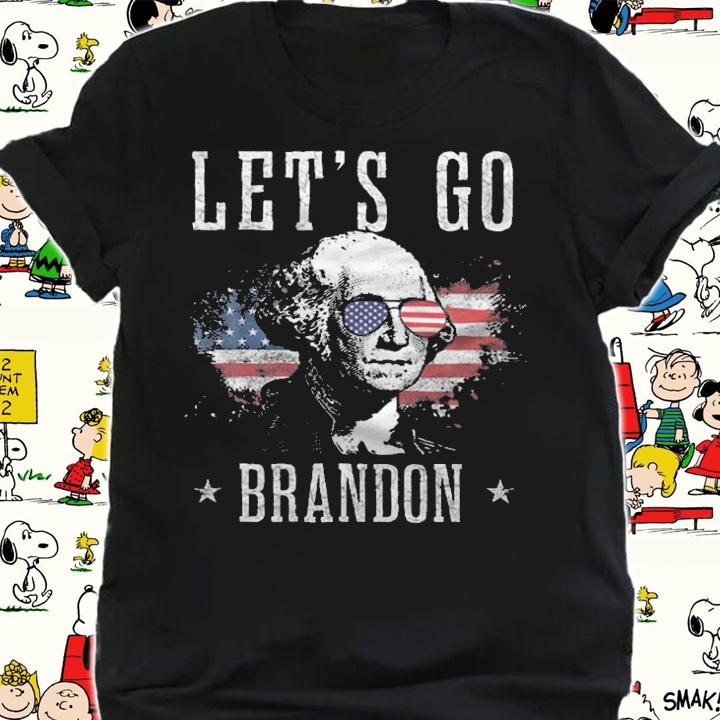 New Design let's Go Brandon George Washington American Flag T-Shirt t-shirt shirt