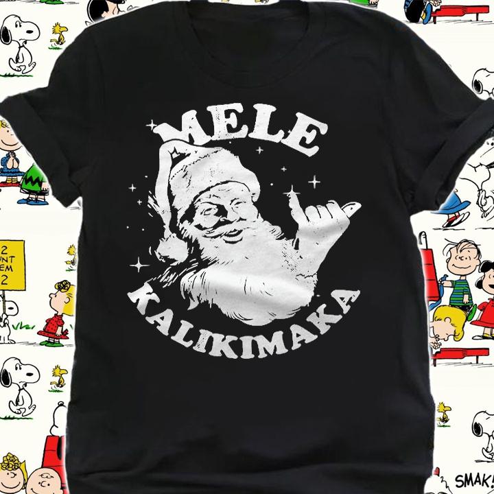 Retro Christmas Mele Kalikimaka Santa Shaka Hawaii Essential Shirt t-shirt shirt