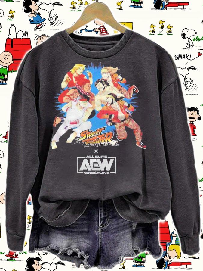 The Elite Street Fighter x AEW T-shirt t-shirt sweatshirt
