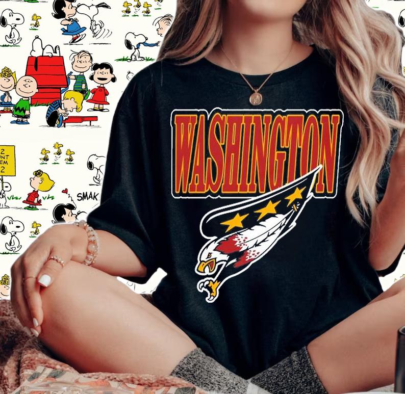Washington Capitals X Redskins Vintage NHL X NFL T-Shirt t-shirt