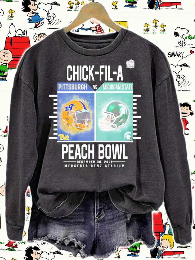 Chick-fil-a Pittsburgh Vs. Michigan State Peach Bowl December 30 2021 Mercedes Benz Stadium Shirt t-shirt sweatshirt