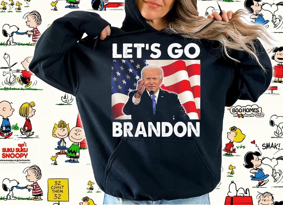 New Lets Go Brandon Biden US Flag Impeach Biden T-Shirt t-shirt