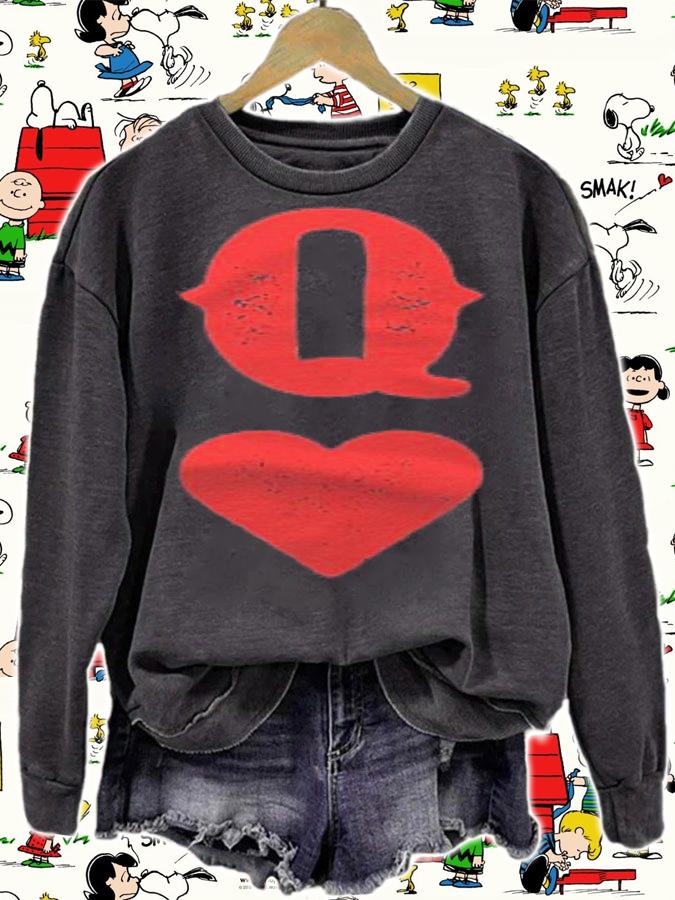 Queen Of Hearts Playing Card Funny Woman Matching Shirt t-shirt sweatshirt