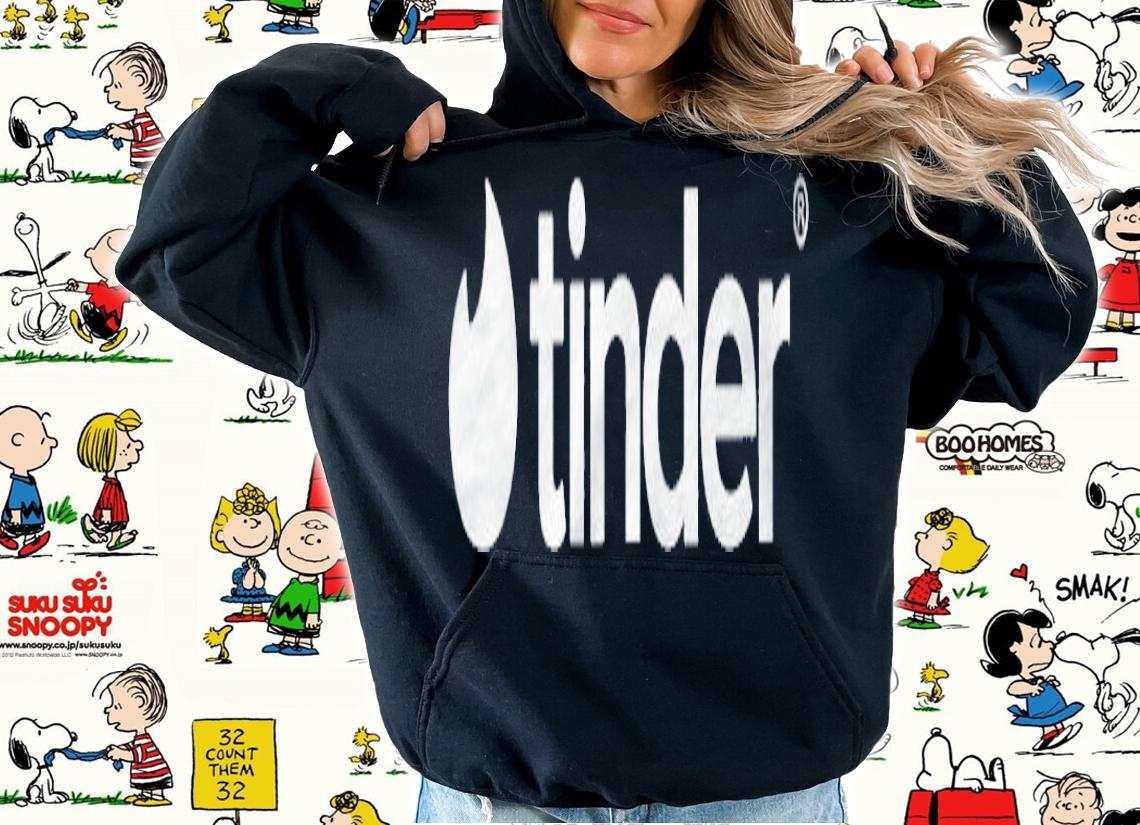 Tinder White Logo Dating App Shirt t-shirt hoodie