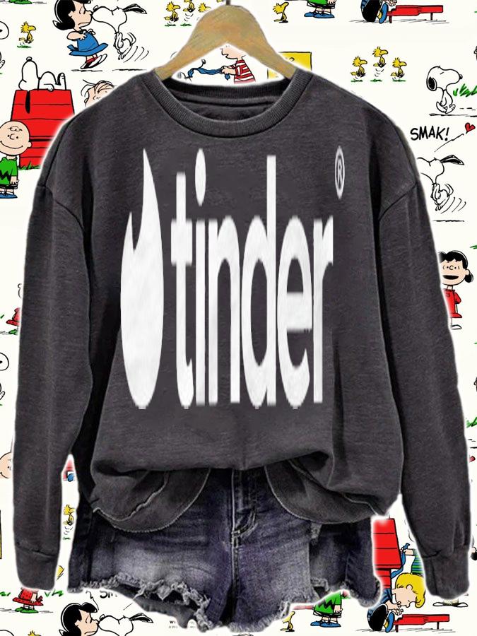 Tinder White Logo Dating App Shirt t-shirt sweatshirt