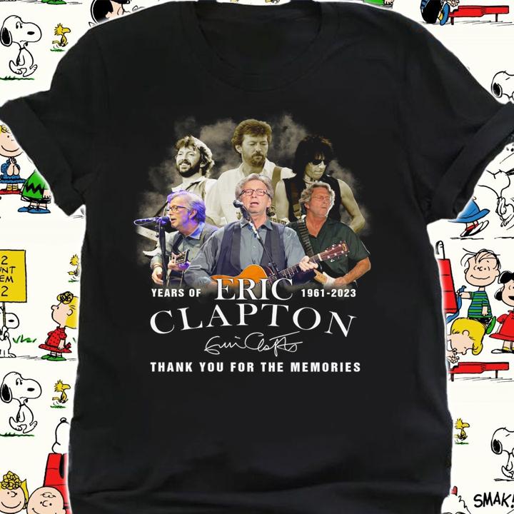 62 Years Of Eric Clapton Signature Thank You For The Memories t-shirt shirt