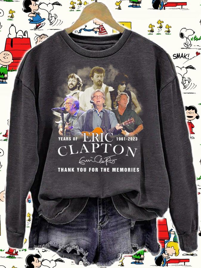 62 Years Of Eric Clapton Signature Thank You For The Memories t-shirt sweatshirt