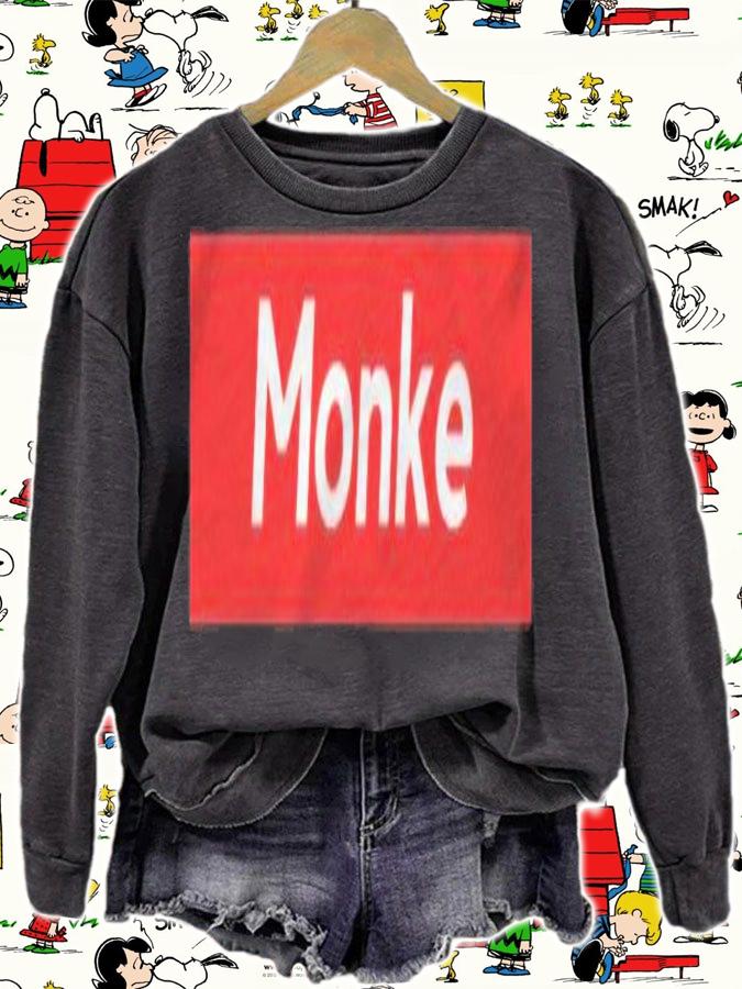 Monke Funny Viral Meme Premium T-shirt t-shirt