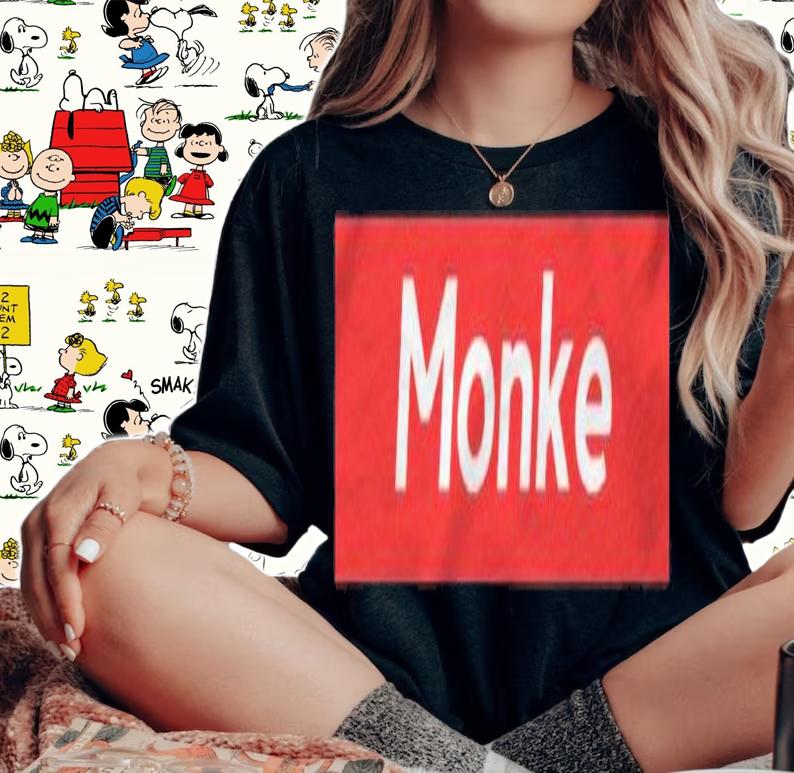 Monke Funny Viral Meme Premium T-shirt t-shirt