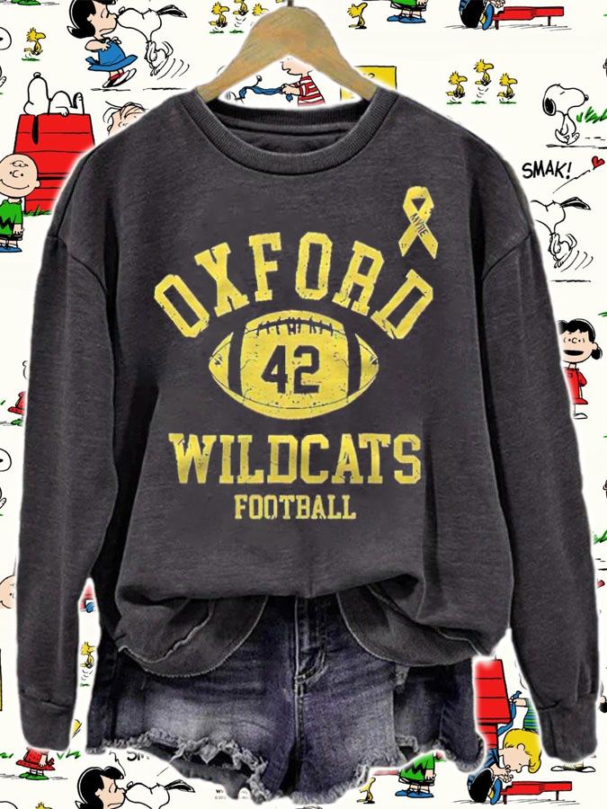 Oxford 42 Wildcats football T-shirt t-shirt sweatshirt