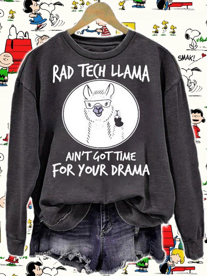 Red Tech Llama Aint Got The For You Drama T-Shirt t-shirt
