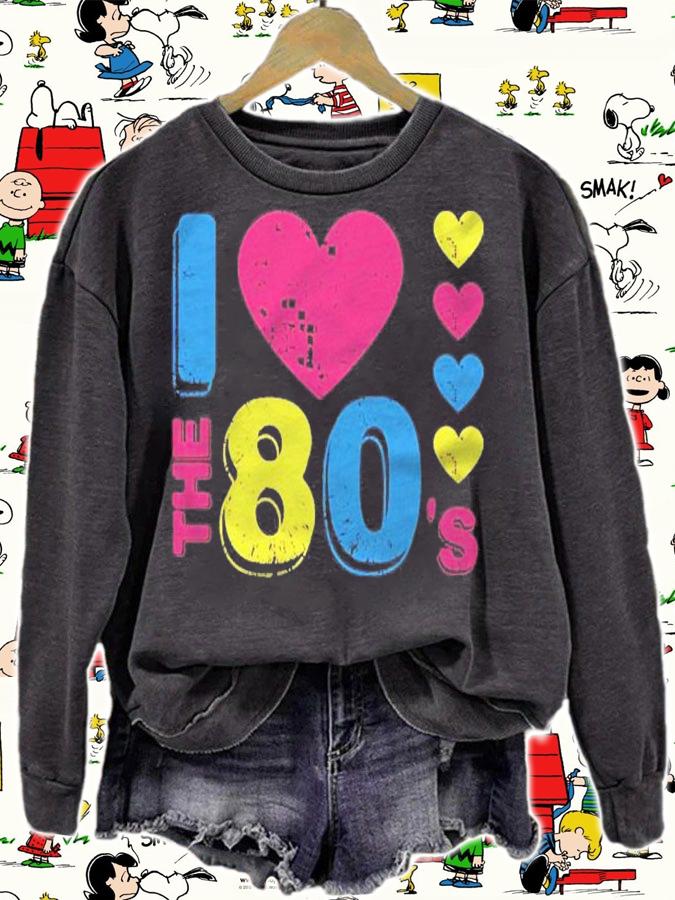 I Love The 80S Women Men Eighties Retro Clothing Shirt t-shirt