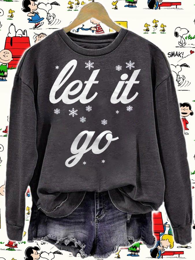 Let It Go With Frozen Snowflakes Shirt t-shirt sweatshirt