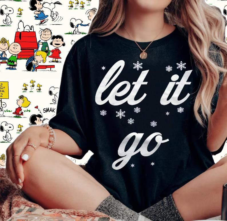 Let It Go With Frozen Snowflakes Shirt t-shirt woman shirt