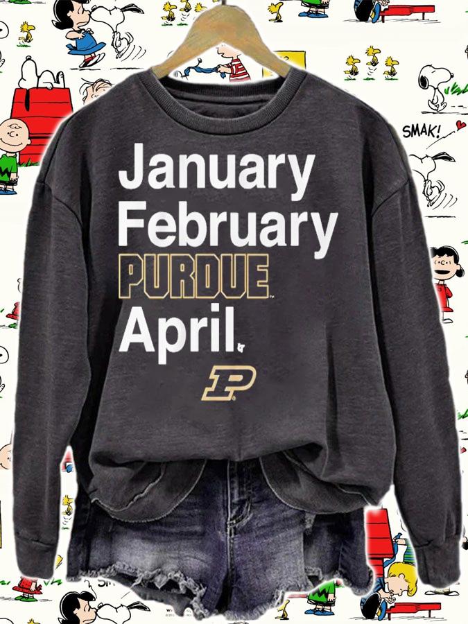 Purdue Basketball January February Purdue April Shirt t-shirt sweatshirt