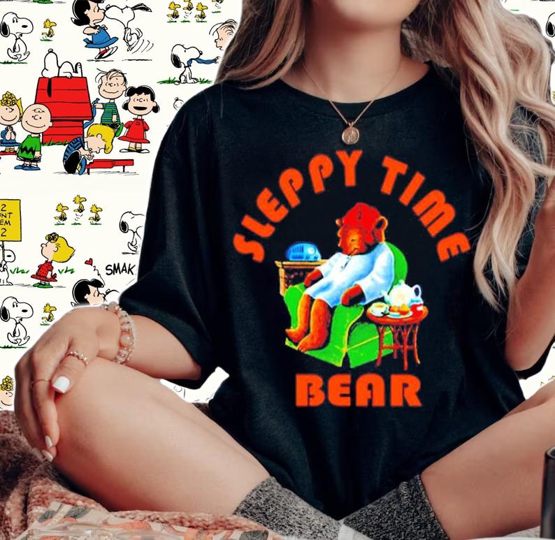 Sleepy Time Bear Tea Shirt t-shirt woman shirt