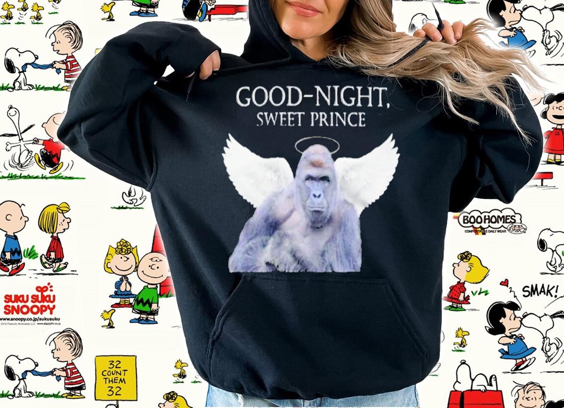 Good Night Sweet Prince Harambe T-Shirt t-shirt