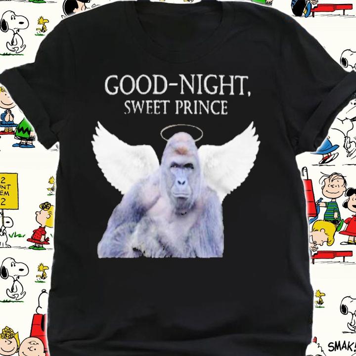 Good Night Sweet Prince Harambe T-Shirt t-shirt