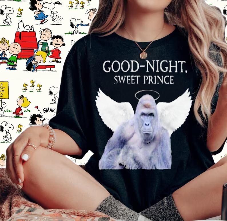 Good Night Sweet Prince Harambe T-Shirt t-shirt
