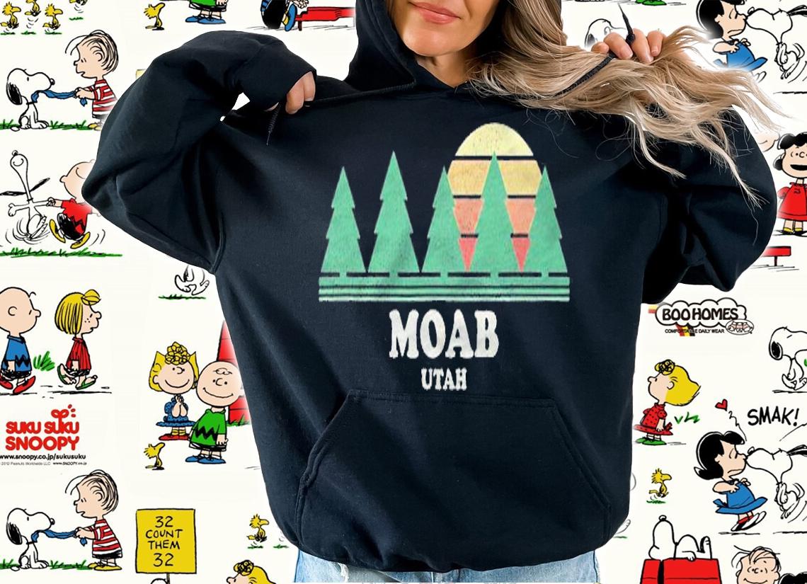 Moab Ut Vintage Throwback Tee Retro 70S Design Shirt t-shirt hoodie