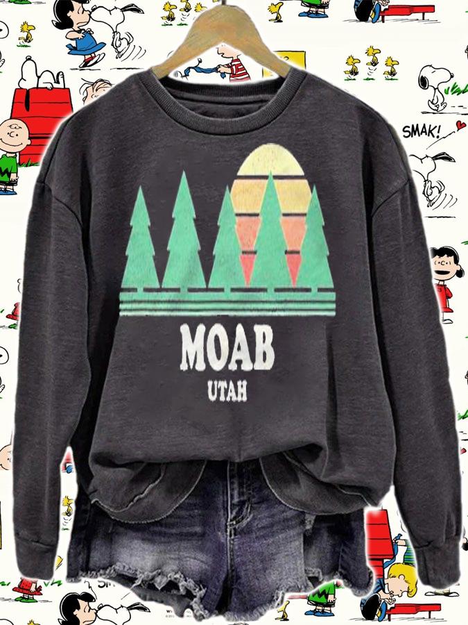 Moab Ut Vintage Throwback Tee Retro 70S Design Shirt t-shirt sweatshirt